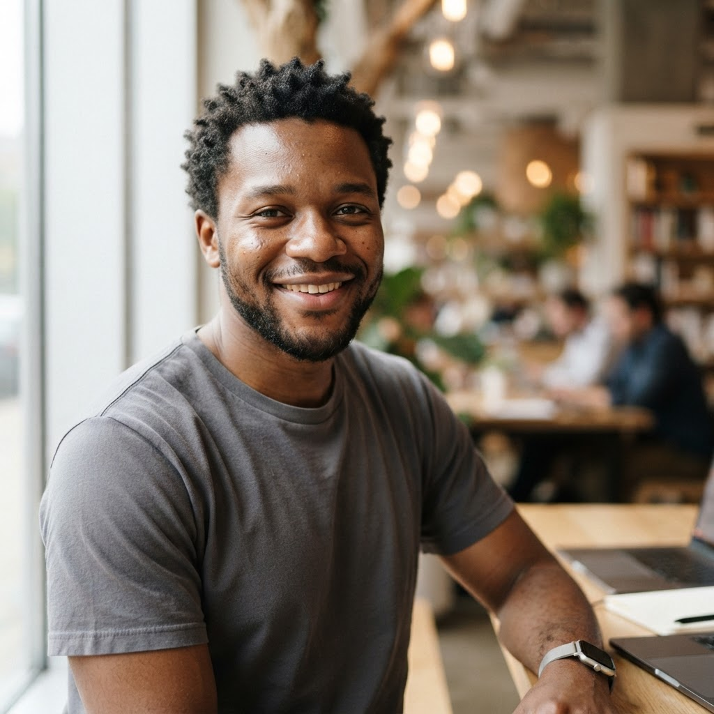 Portrait d'un jeune Référent professionnel de la tech